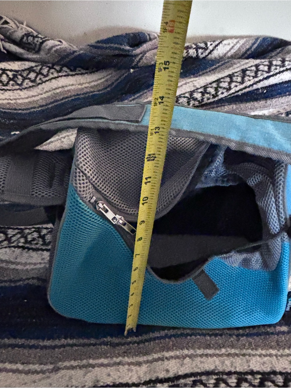 Blue Mesh Pet Sling Carrier - Picture 9 of 10